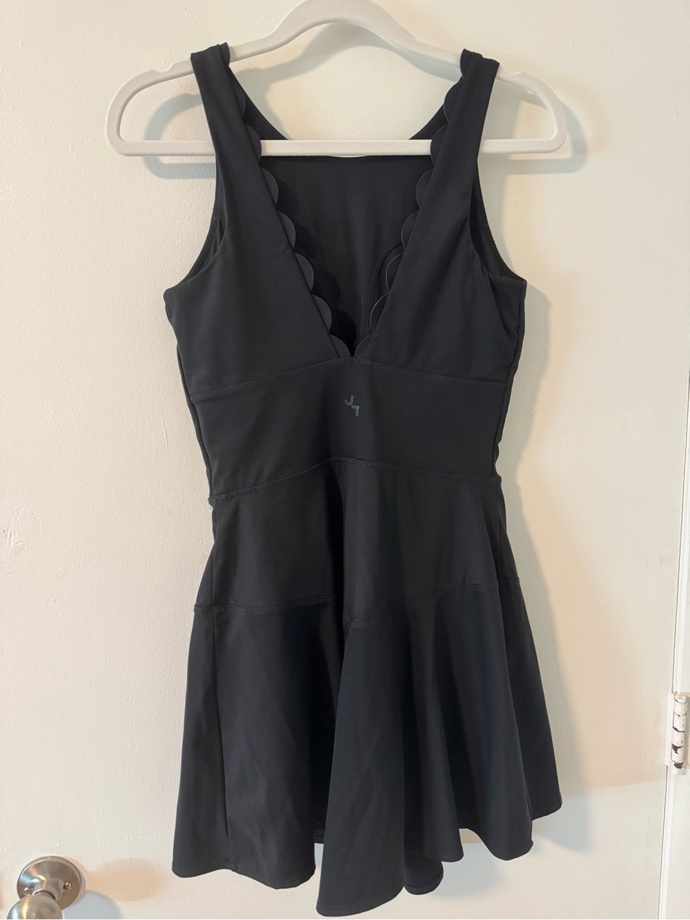 JoyLab Black Sleeveless Flared Mini Dress